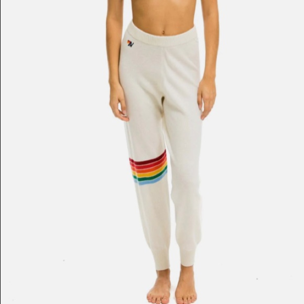 Aviator Nation White Sweatpants
